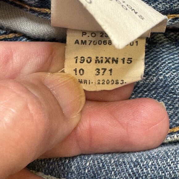 Vintage American Eagle Jeans Men 36x32 Boot Cut Jeans Light Distressed Paint Y2K - Picture 7 of 13